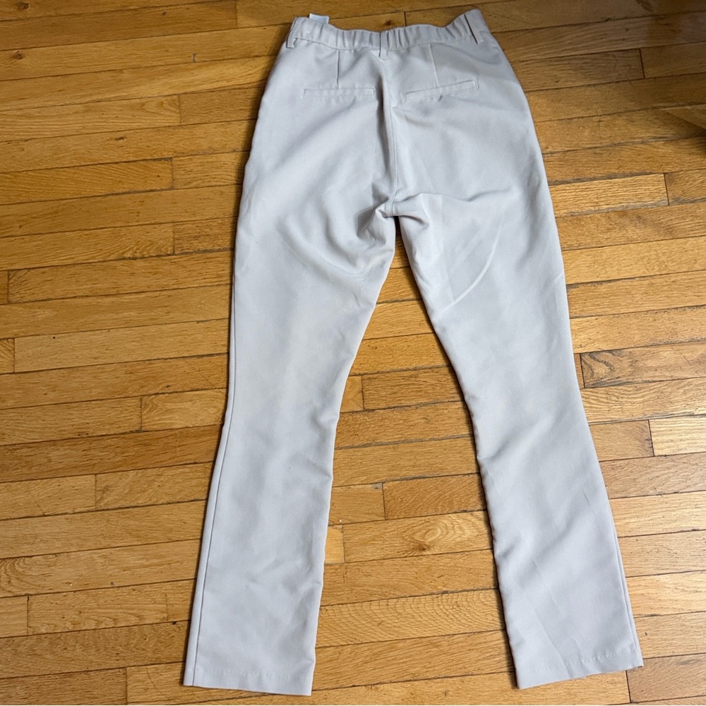 Abercrombie & Fitch Beige Straight Leg Pants Trouser - Picture 3 of 4